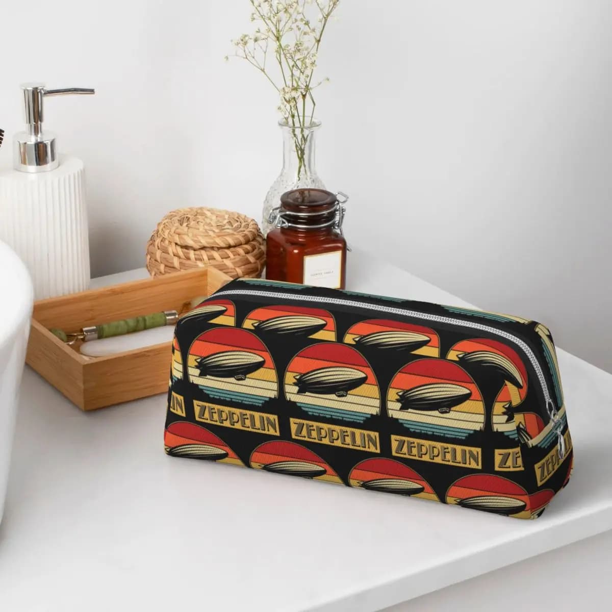 Led Zepelin Pencil Cases for Students School Pen Box Pencil Bag Pencil Pouch Storage Stationery Supplies
