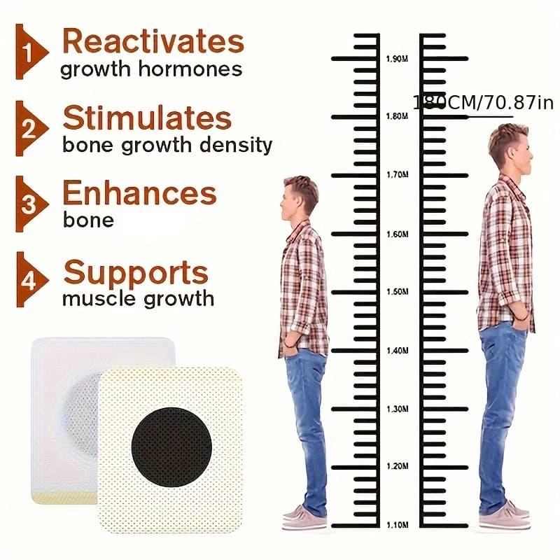 Hinges for foot height growth Hormone booster Cerotto to enhance bone strength Calcium Vitamin D Supplements Body height care