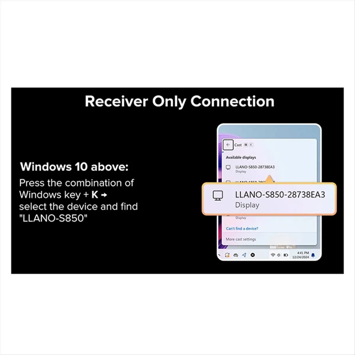 MYdaY- Proiettore per schermi wireless di tipo C Dispositivo per la condivisione dello schermo per conferenze compatibile HDMI Magic Box Telefono cellulare collegato alla TV