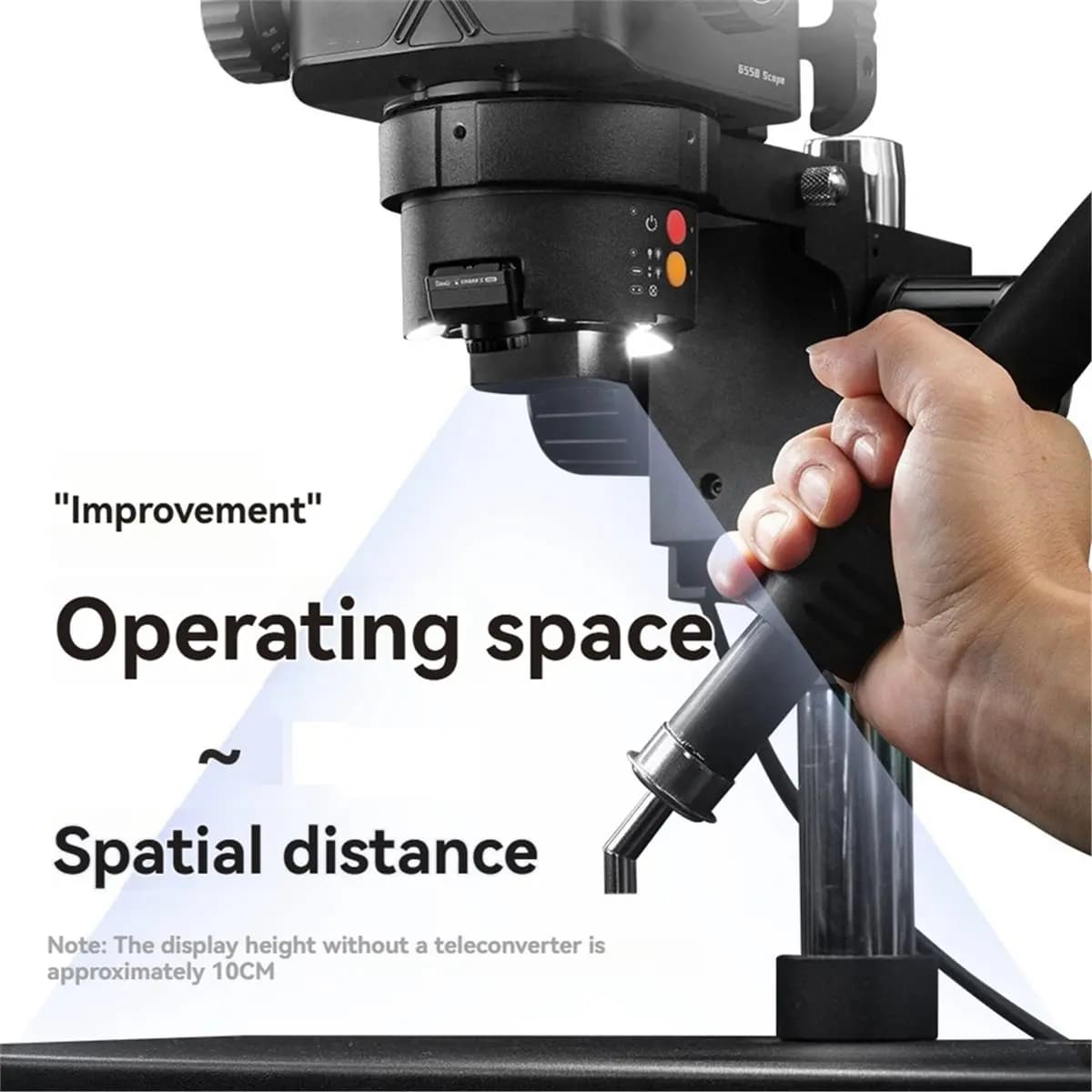 Teleconvertitore Ausiliario A72U 0.5X per Microscopio, Estensione del Campo Visivo per Microscopi Integrati con Sorgenti Luminose di Posizionamento
