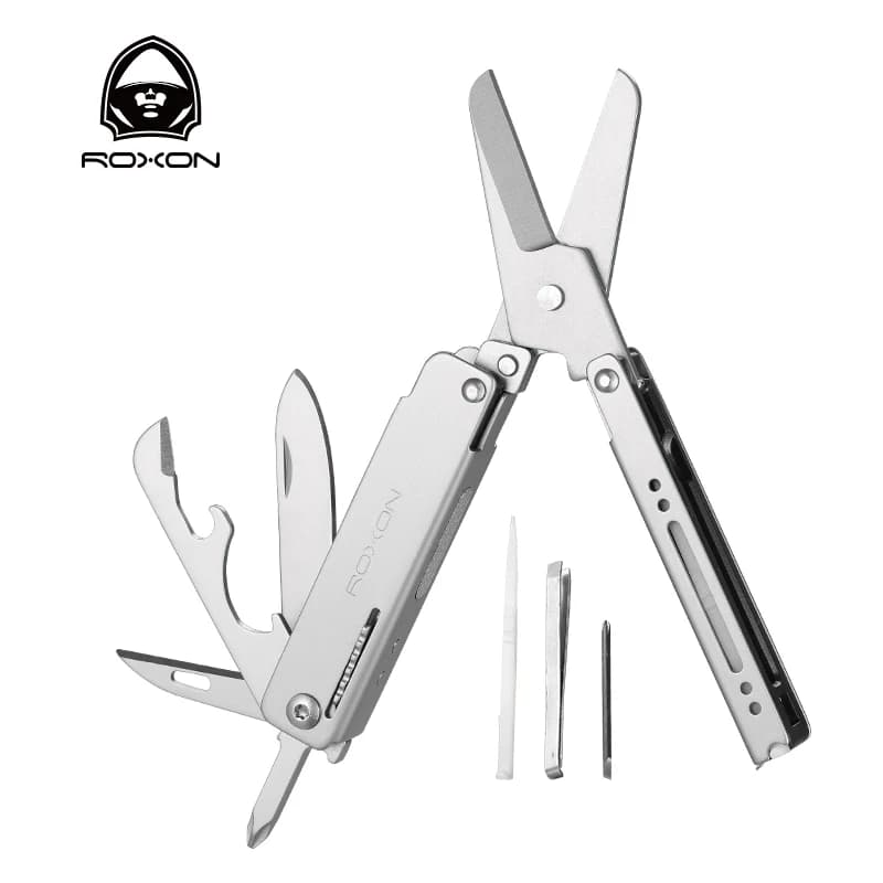 ROXON M3 13 in 1 Multi Forbici EDC con stuzzicadenti e pinzette Pratiche piccole e squisite