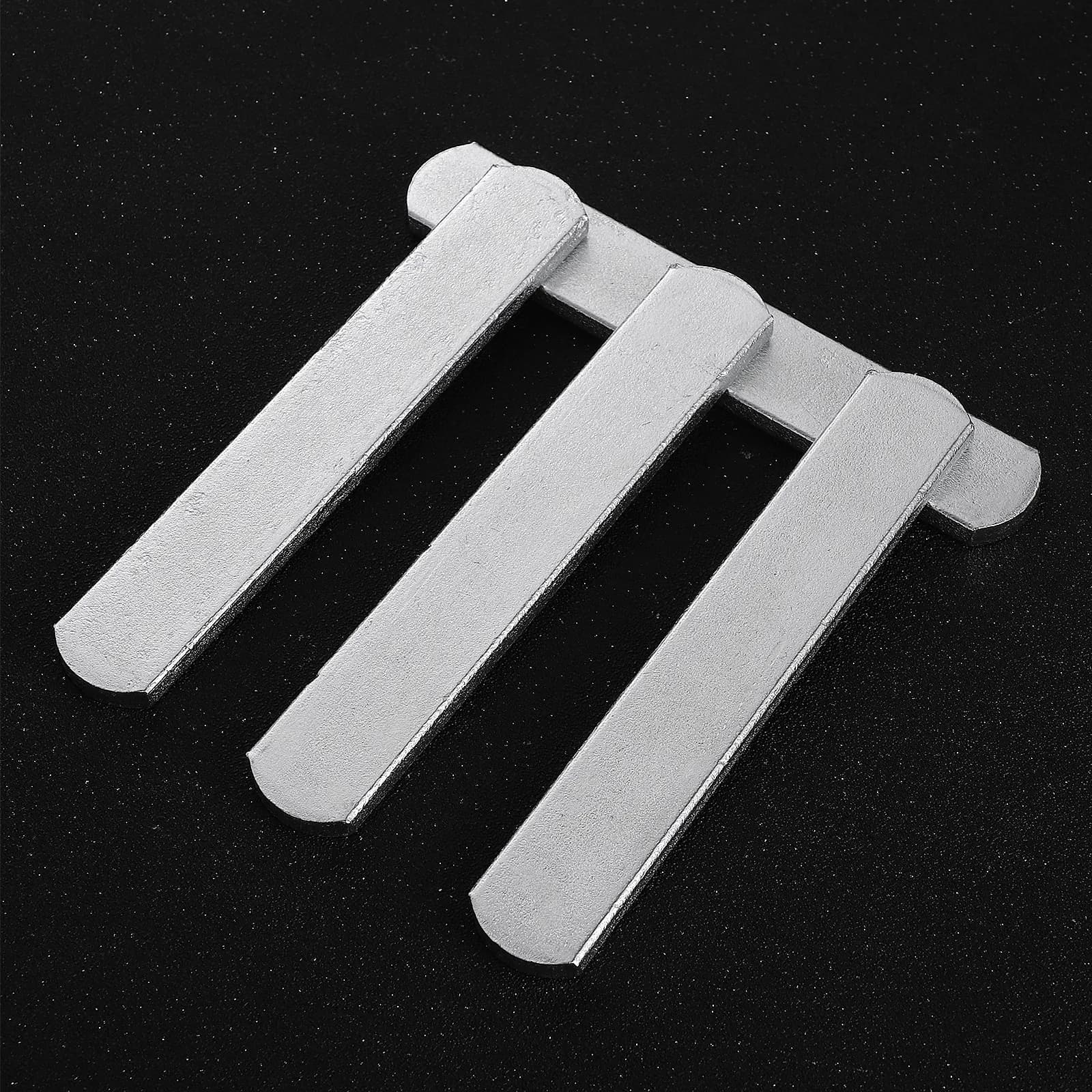 4Pcs Rounded Anti-Rust Steel Plates Weighted Vest Leg Strap Equipment Stainless Polished Fitness Arm Strap 0.2kg Each