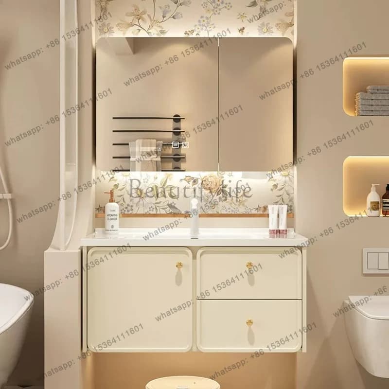 YJ Toilet Storage Bathroom Cabinet Organizer Skincare Modern Luxury Bathroom Cabinet Corner Partitions Vestidores Trendy Furnitu