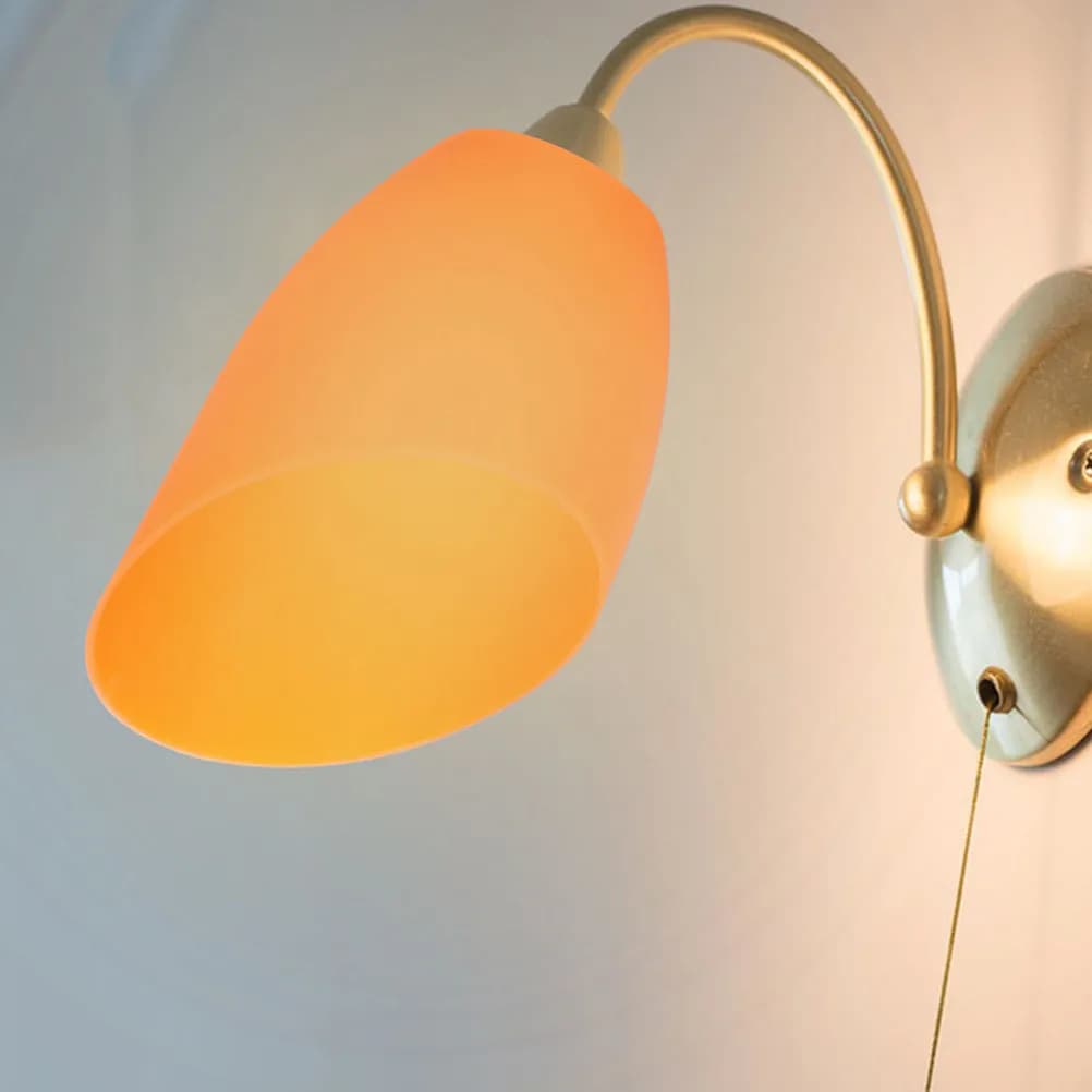 Inclined Horseshoe Lamp Shade Plastic Replacement Lampshade E27 Cover Desk Lamp Floor Light Shade Warm Cover