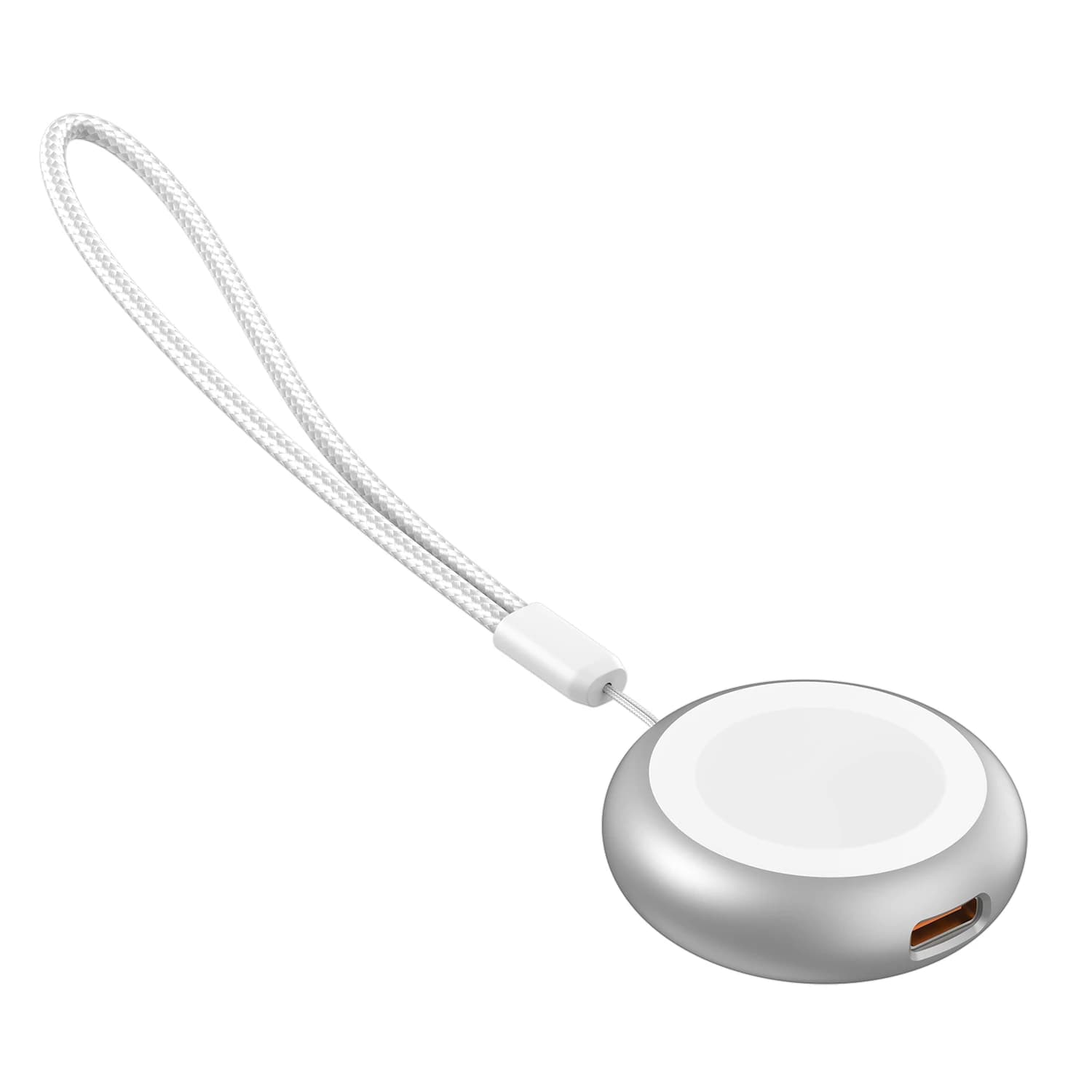 Cavo di ricarica con cordino per Apple Watch Ultra/Serie 10/9/8/7/6/SE/SE2/SE2 Caricatore sostitutivo per smartwatch USB in lega di alluminio