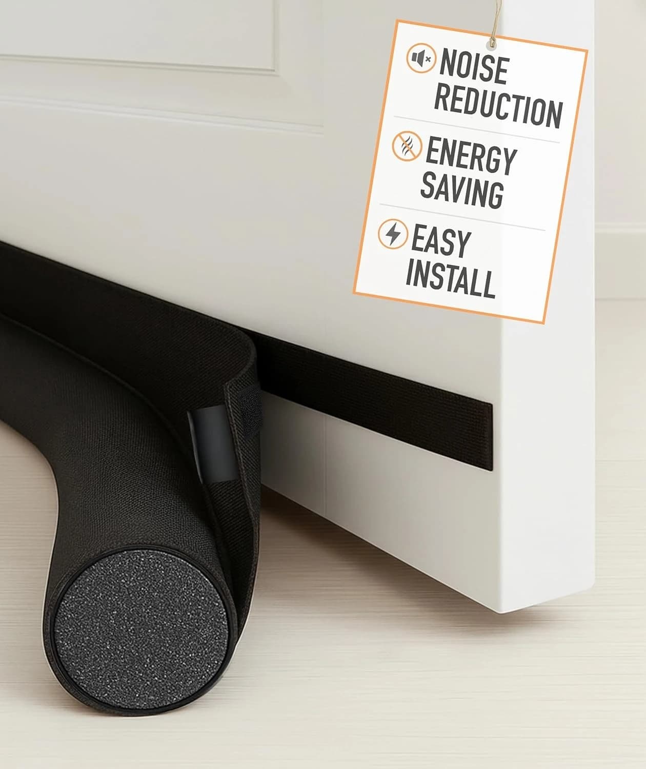 Tappo antispiffero per porta su un lato, comfort eterno, installazione rapida, striscia fonoassorbente, aria fredda e blocco rumore
