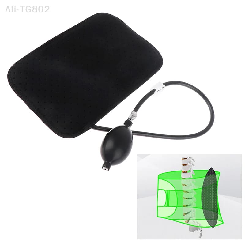 Cuscino gonfiabile di supporto lombare, collo portatile, cuscini per massaggio corretto della postura della spalla, sollievo dal dolore alla schiena dal design ortopedico