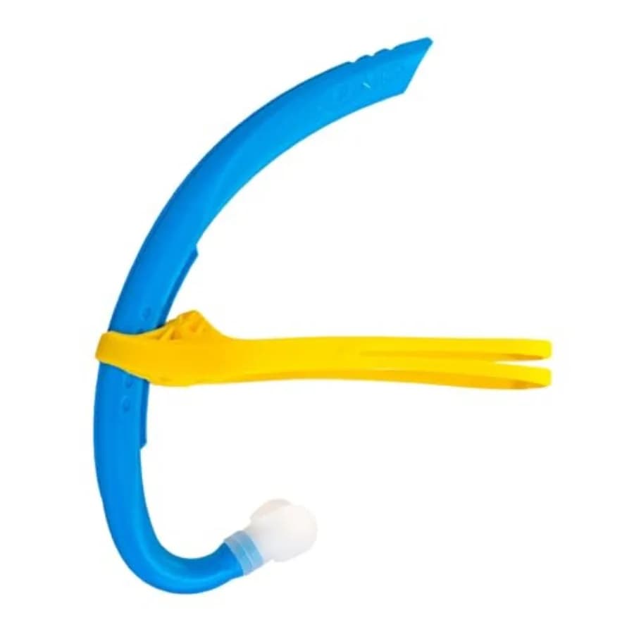 Youth Stability Snorkel - Swim Training Snorkel for Ages 6-10 - Short Tube - Soft Mouthpiece