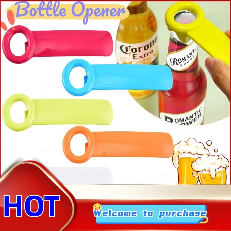 1-5PCS Portatile Barattolo Apri di Bottiglia antiscivolo Risparmio di Lavoro Twist Tappo di Bottiglia di Birra Tappo Aperto Gadget Da Cucina per Anziani Mani debole
