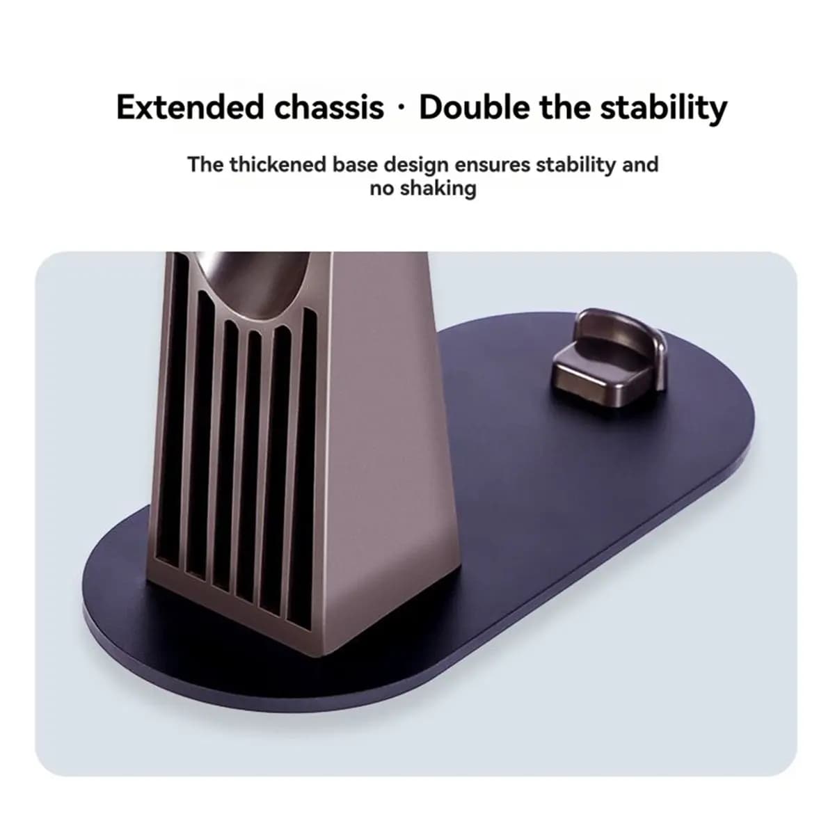 Capable - For Dyson Hair Plate Support Aluminum Alloy Brace Table Support for storing in one piece for Dyson Airstra HT01