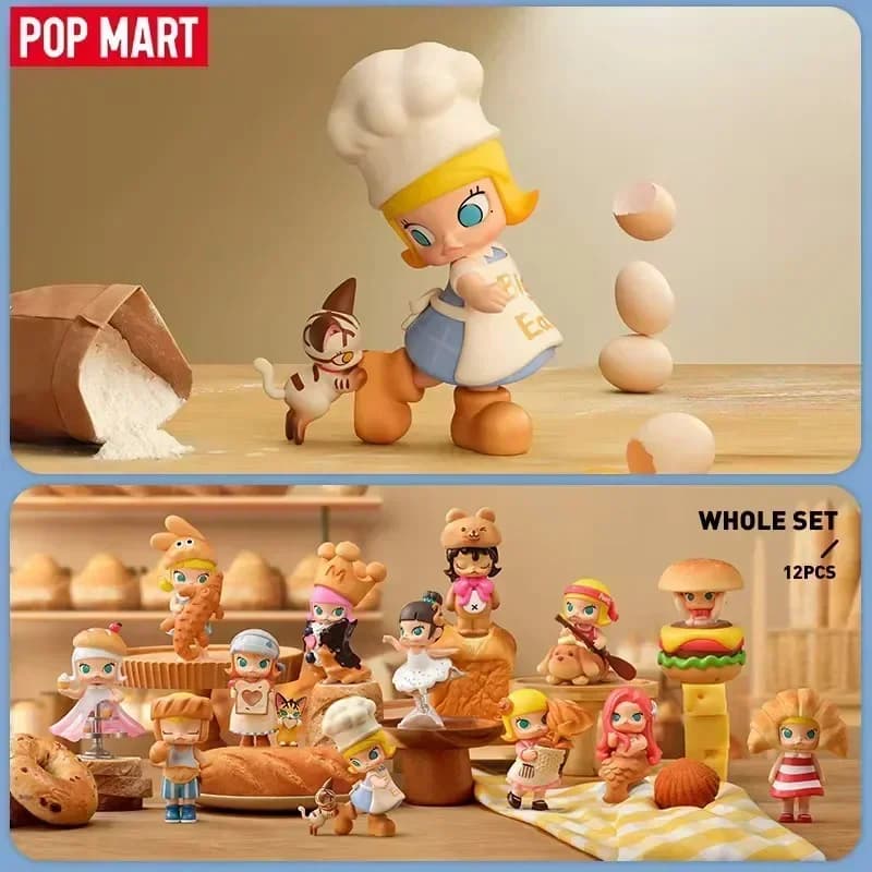 POP MART MOLLY Carb-Lover Series Blind Box Guess Bag Giocattoli originali Bambola Cute Anime Figure Ornamenti Regalo