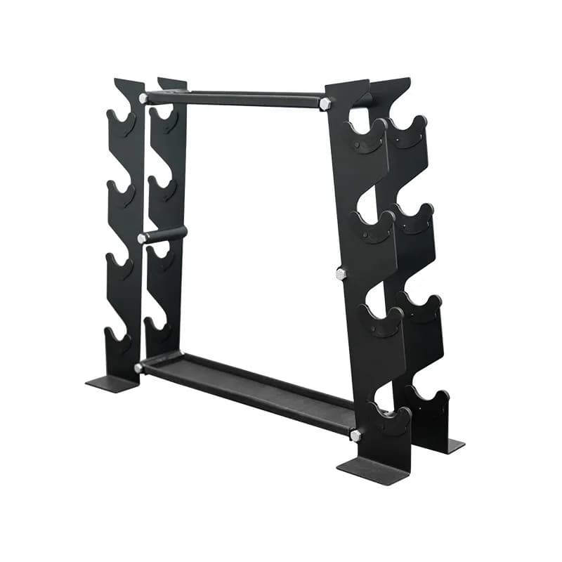 Rack portaoggetti completo per manubri e kettlebell domestici, appendioggetti a doppio strato per manubri e kettlebell, supporto per allenamento privato