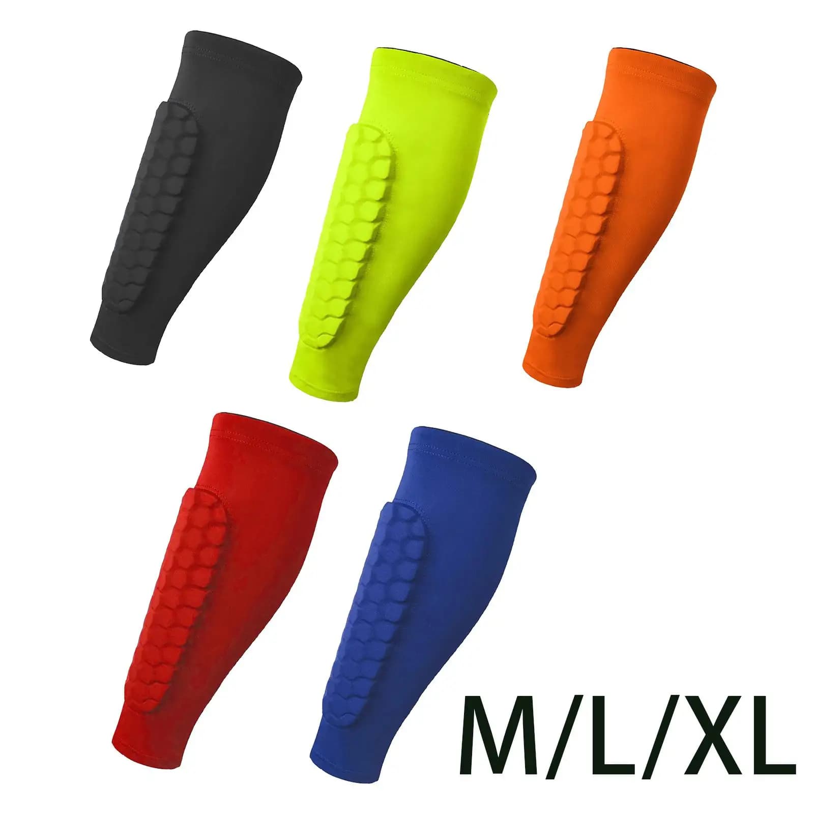 Sleeves for football legs, football braces, flexible socks, knees, calf leg