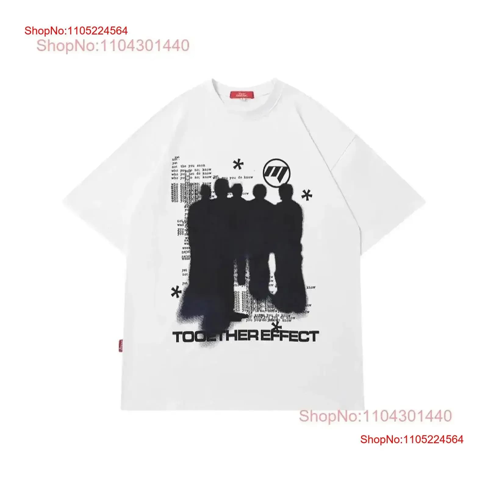 The Together Effect T Shirt Stampa Trendy Y2K Cultura pop Dichiarazione Edizione limitata Urban vintage Lavato Confortevole Morbido