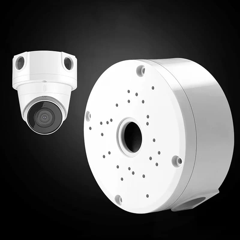 Scatola di giunzione in plastica per telecamere CCTV, base profonda per telecamere Dome/IP, staffa di montaggio impermeabile, staffa emisferica