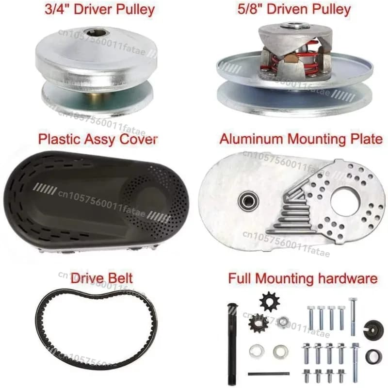 Convertitore di coppia idraulico serie 30, frizione mini per bicicletta da 3/4 di pollice, kit di sostituzione albero di trasmissione a catena 10T 40/41 e 12T 35