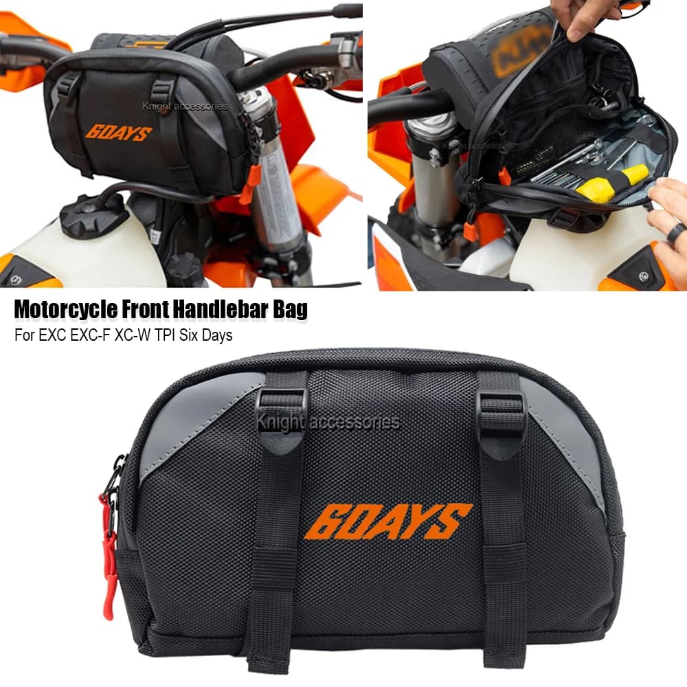 Borsa da viaggio multifunzionale per borsa da manubrio anteriore per moto per EXC EXC-F XC-W TPI Six Days 2020 2021 2022