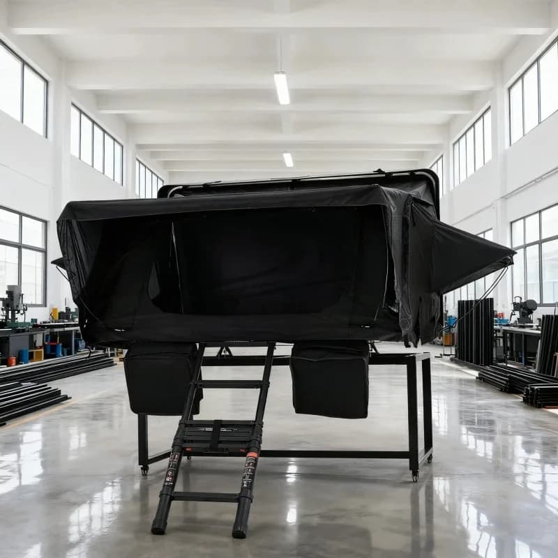 Factory Hot Sale-KQX Plastic S Side Flip Roof Tent Waterproof Pickup Truck Off Road Person Outdoor Camping