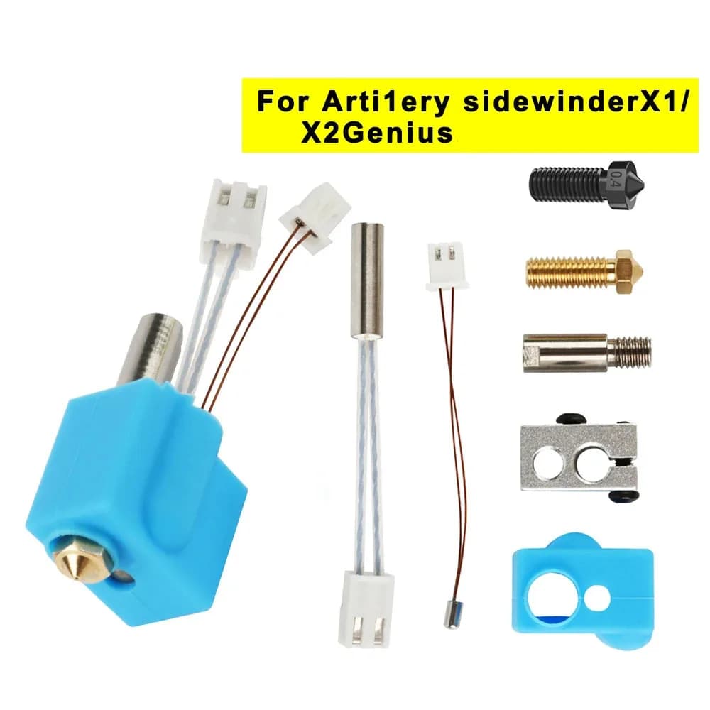 For 3D printer artillery Hotend 24V 64W Assembled J-Head nozzle 0,4 mm 1,75 mm for 3D printer Sidewinder X1/X2/Genius