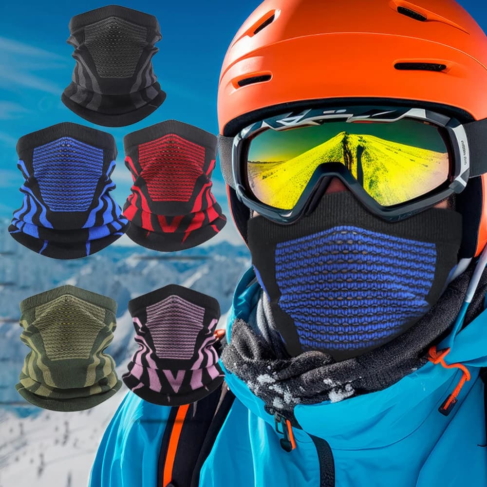 Hot Winter Skiing Mask Collo Breathable Elastic Cycling Mask Unisex Running Mask for Women's Outdoor Sport for Men Motorcycle Mask