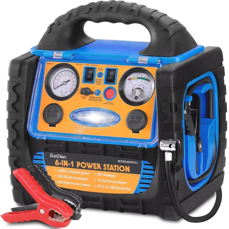 12V Jump Starter 20000mAh Lead-acid Battery Car Emergency Tool Jump Starter 12V Starter Auto with air Pump for Car
