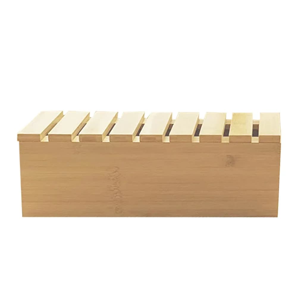 Organizer da Scrivania in Legno Premium, Scatola Portacavi, Contenitore per Multipresa con Supporto per Telefono per Ordine sul Posto di Lavoro