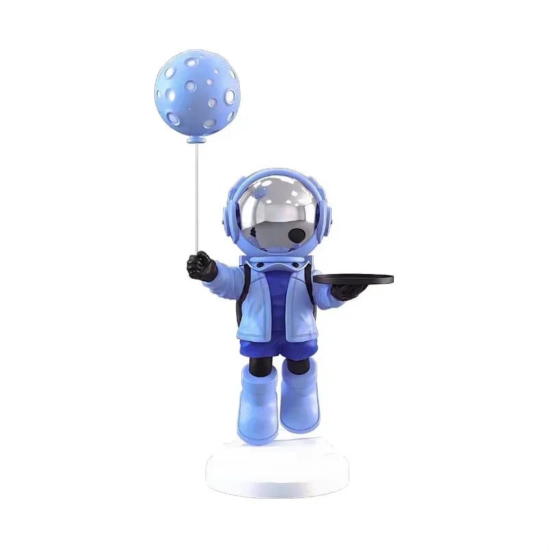 % un grande astronauta creativo, ornamenti portaoggetti da pavimento, decorazioni per la casa intelligente, funzioni di altoparlanti Bluetooth