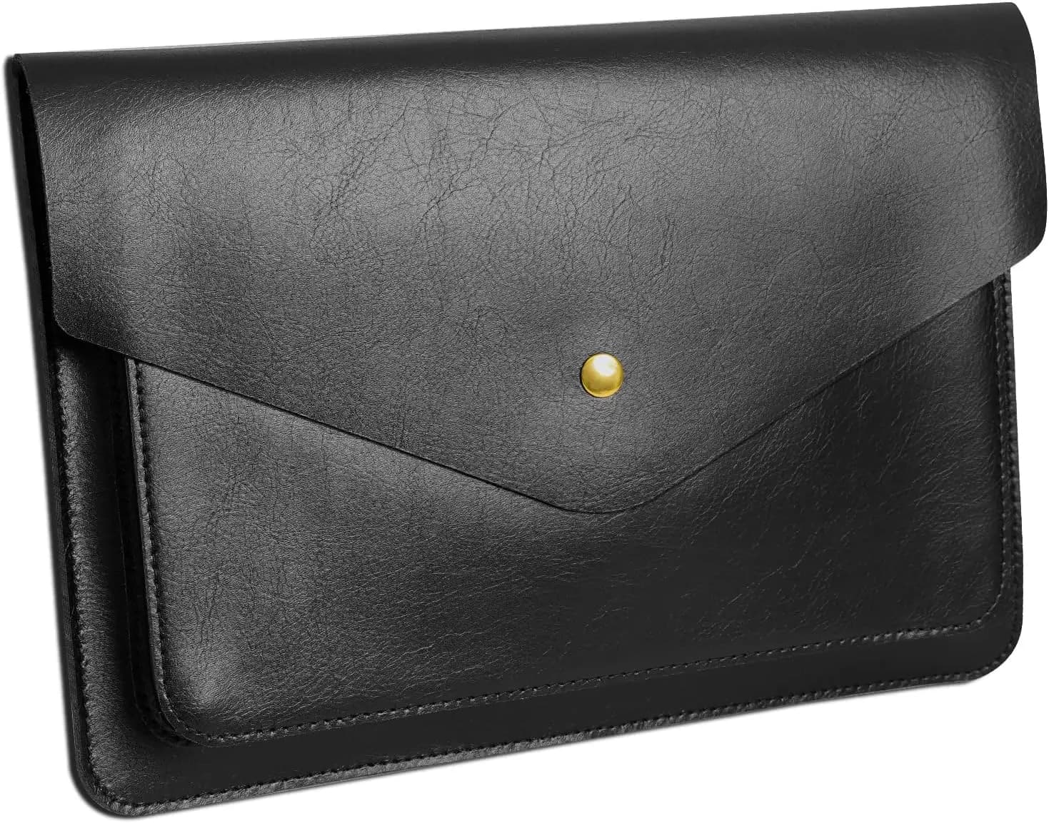 Custodia Protettiva in Pelle Nera da 14 Pollici per MacBook Pro, Air, Surface
