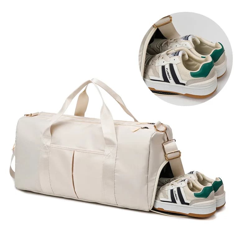Borsa Sportiva da Palestra per Uomo e Donna, Impermeabile con Scomparto per Scarpe, Separazione Asciutto/Bagnato per Allenamento, Nuoto, Yoga, Viaggi