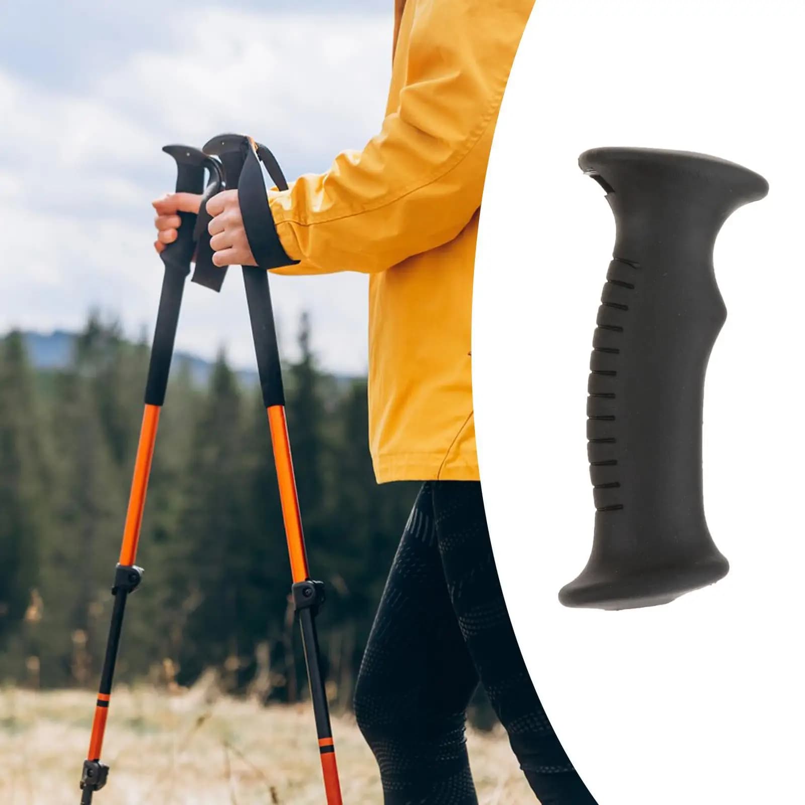 Trekking rod handle, spare walking rod handle