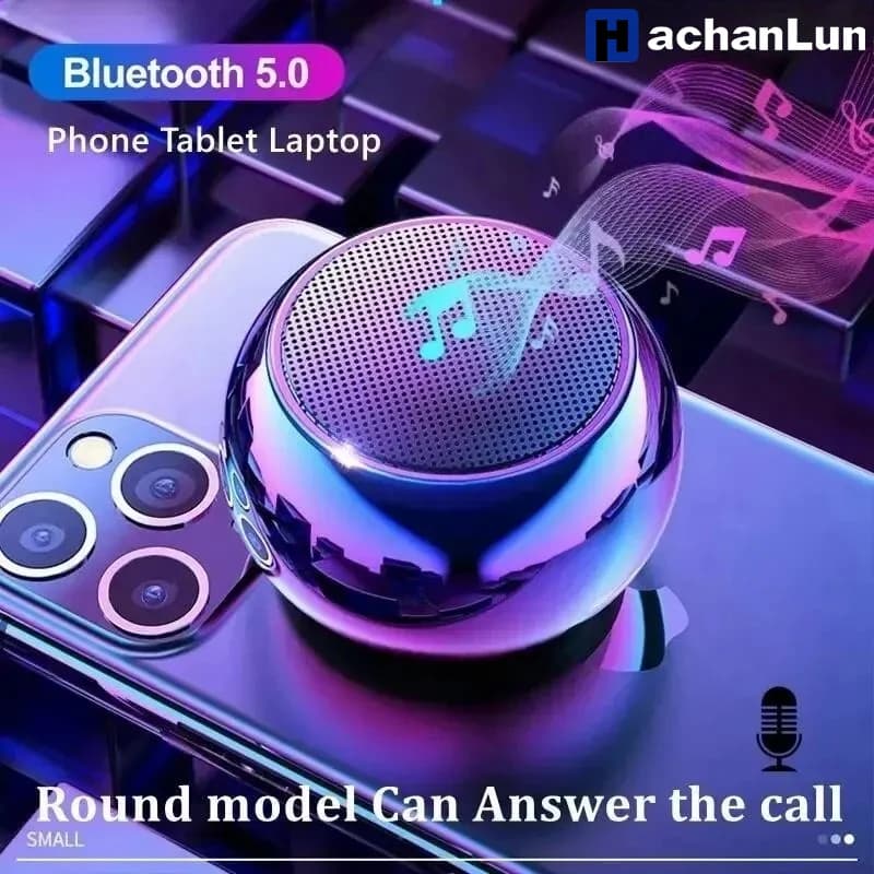 Altoparlante wireless Bluetooth Subwoofer surround stereo pesante portatile in metallo con piccola pistola in acciaio Mini altoparlante Bluetooth da esterno