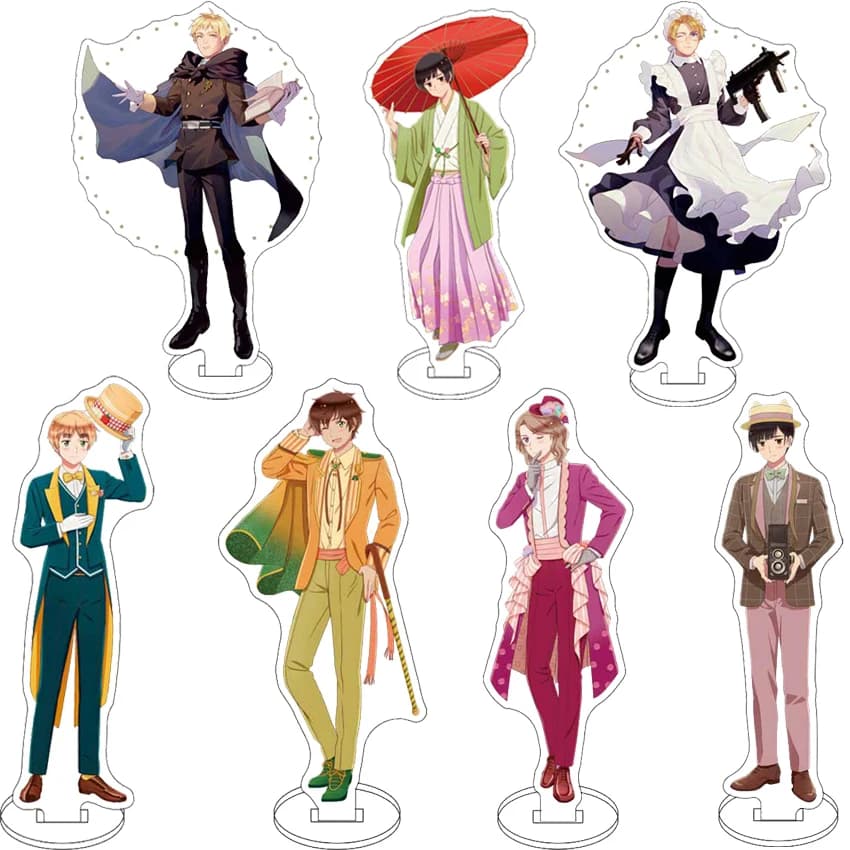 16CM Acrylic Figure Stand Anime Hetalia: Axis Powers‌ Arthur Kirkland Wang Yao Alfred F Jones Ivan Braginsky Cos Ornaments Gifts