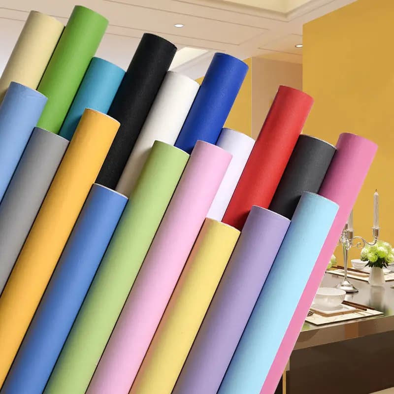 Self-adhesive PVC Contact Card Decorative DIY Film Restructuring Furniture Vinyl Wall Sticker Kitchen cabinet Waterproof wallpaper