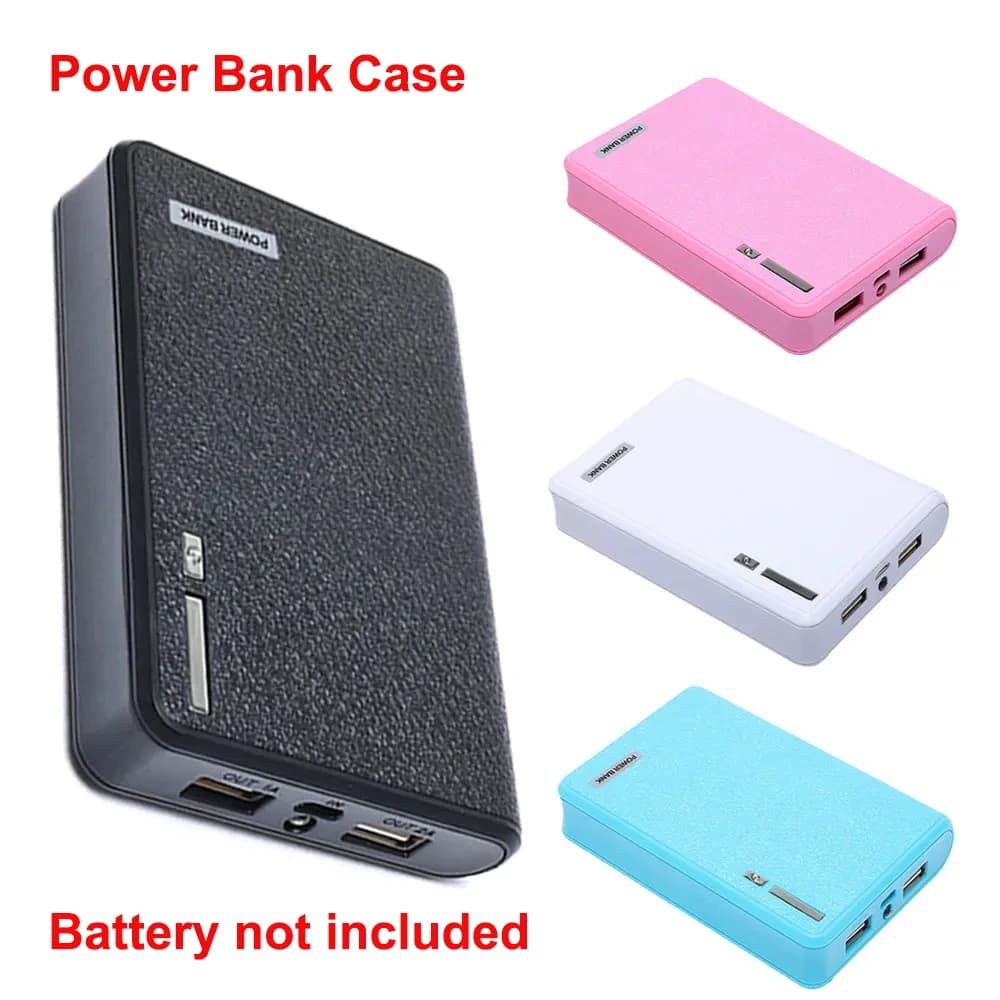 18650 Power Bank DIY Kit Battery-Free Housing 4 sections seamless mobile power supply kit with LED power indicators