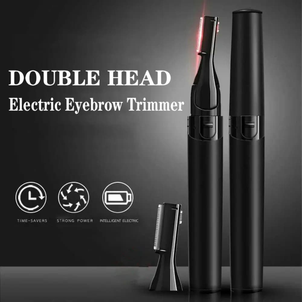 Rasoio Elettrico per Capelli e Barba, Set con Pettine per Sopracciglia, Mini Epilatore, Trimmer Elettrico per Sopracciglia e Viso