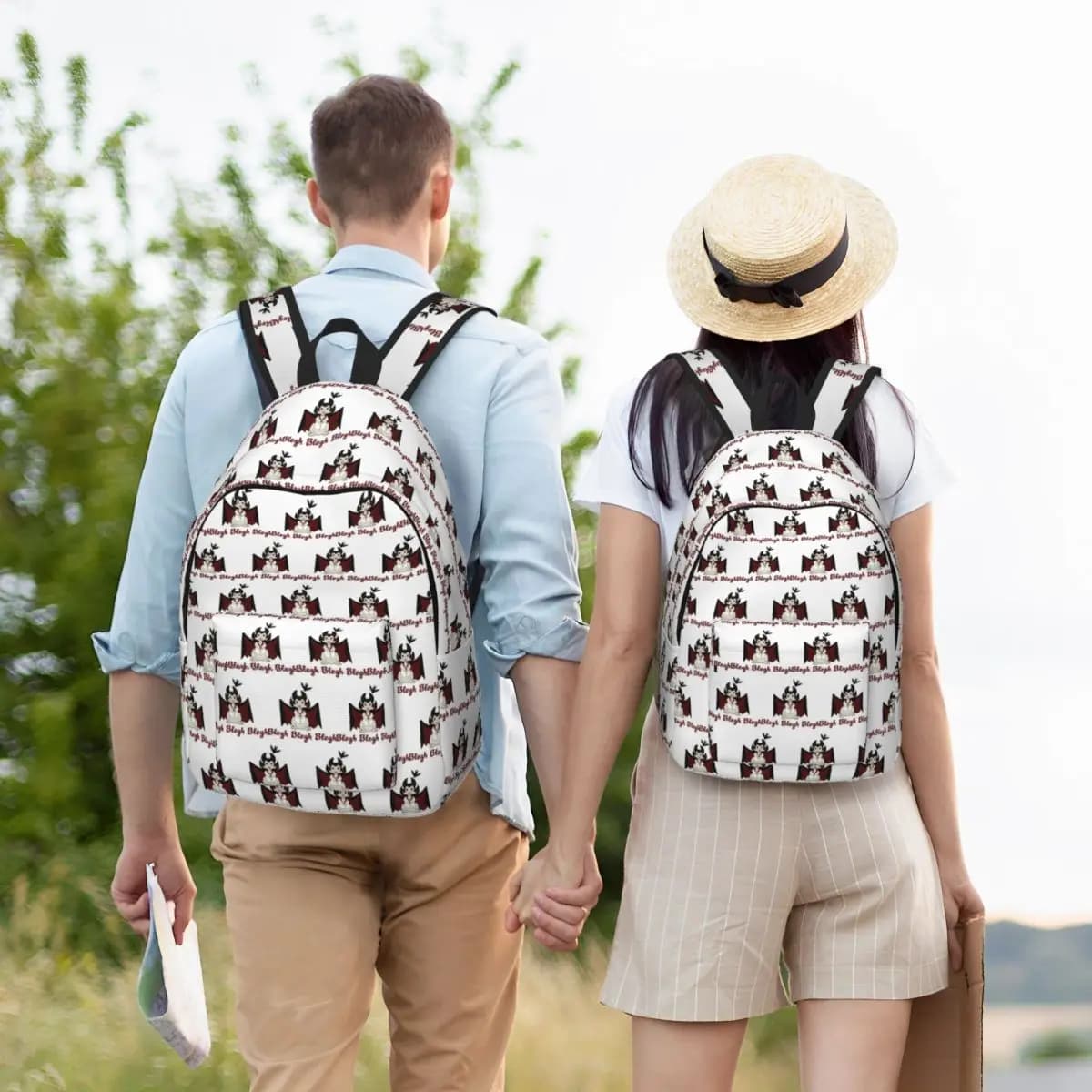 Blegh Backpack Student BookBag Kids School Bag Laptop Shoulder Bags for Men Women