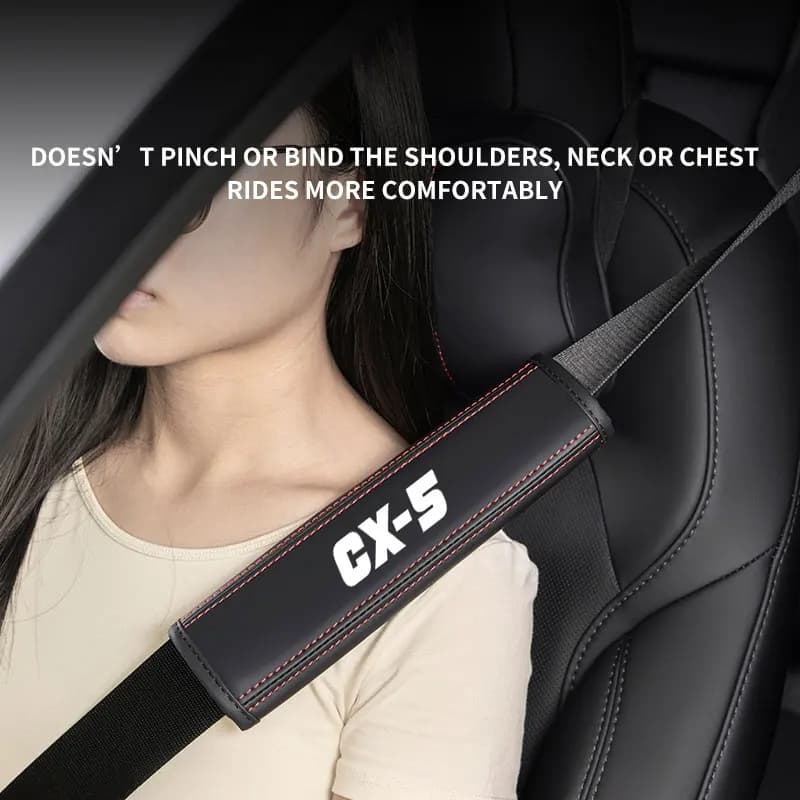 1 Piece CX5 Car Safety Belt Shoulder Pad Cover Breathable Interior Protection Pad for Vehicle