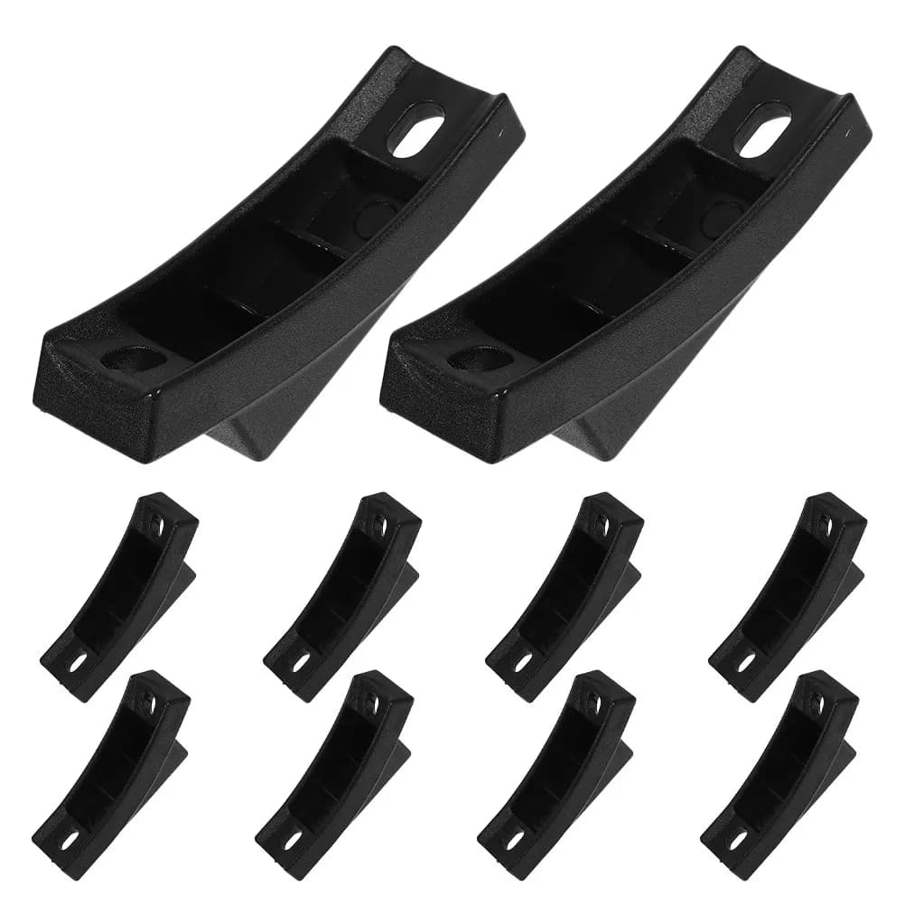 10 pezzi di tappi antiscivolo per gambe di mobili, protezioni per pavimenti a forma di barca, in plastica, per sedie, tavoli, sgabelli, sedie da ufficio, superficie liscia
