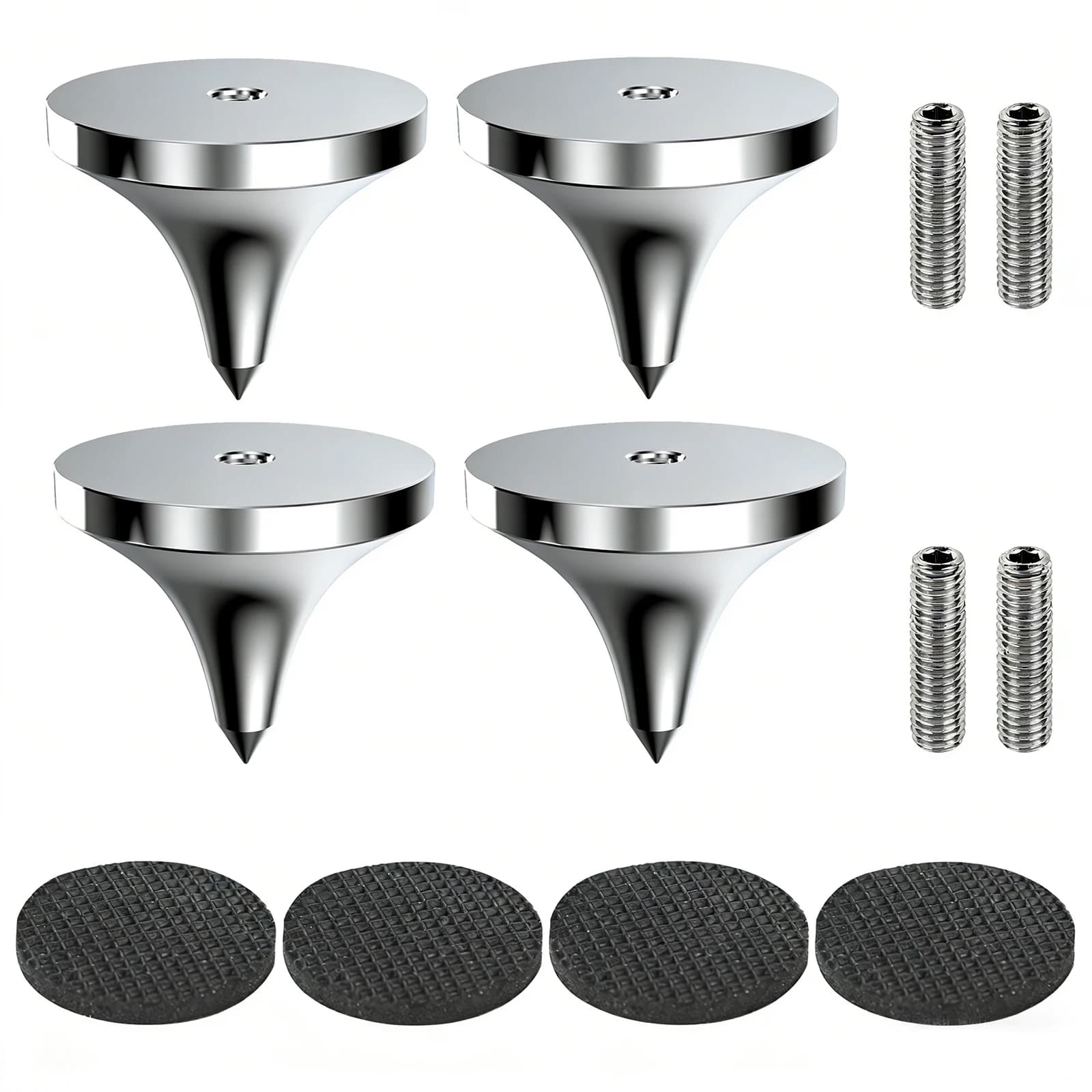 New 2026 HIFI M8 XSSH screw tone for audiophiles, support for loudspeakers and CD amps, stainless steel, insulating foot and anti-vibration buffer