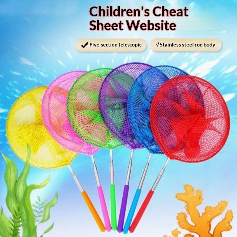 Retractable Fishing Insect Butterfly Dragonfly Net Outdoor Kids Fishing Toys