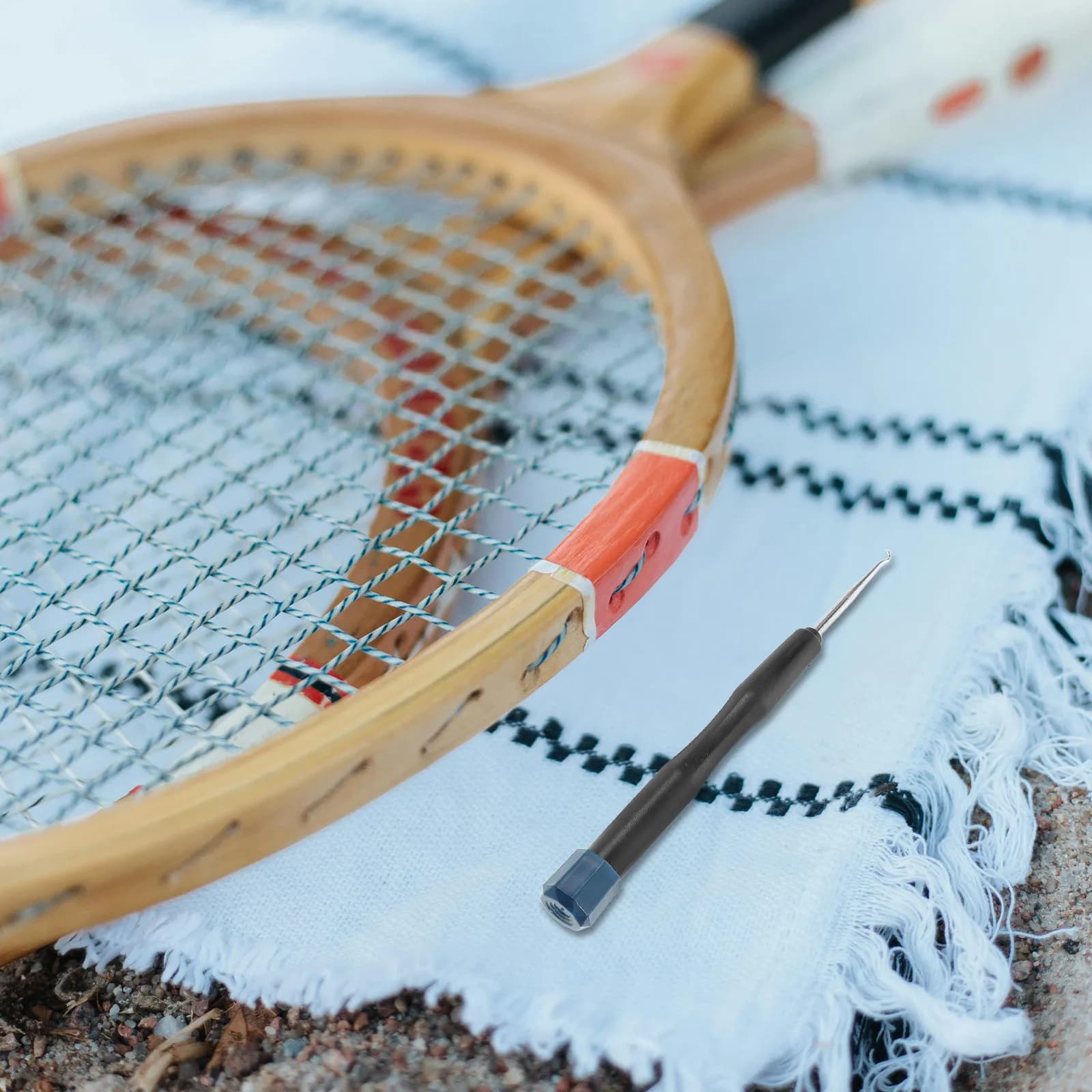 Badminton Stringing Tool Reliable Straight Awl for Tennis Racket Repair Fast String Threading Racket Stringing Equipment Must