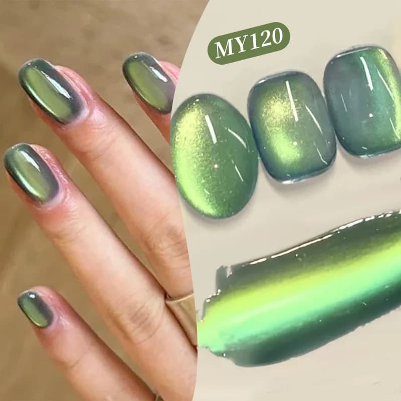 BORN PRETTY 10ml Smalto per unghie gel magnetico gatto colorato verde Ultra Shine Semi permanente Soak Off Gel UV Manicure Nail Art Smalto