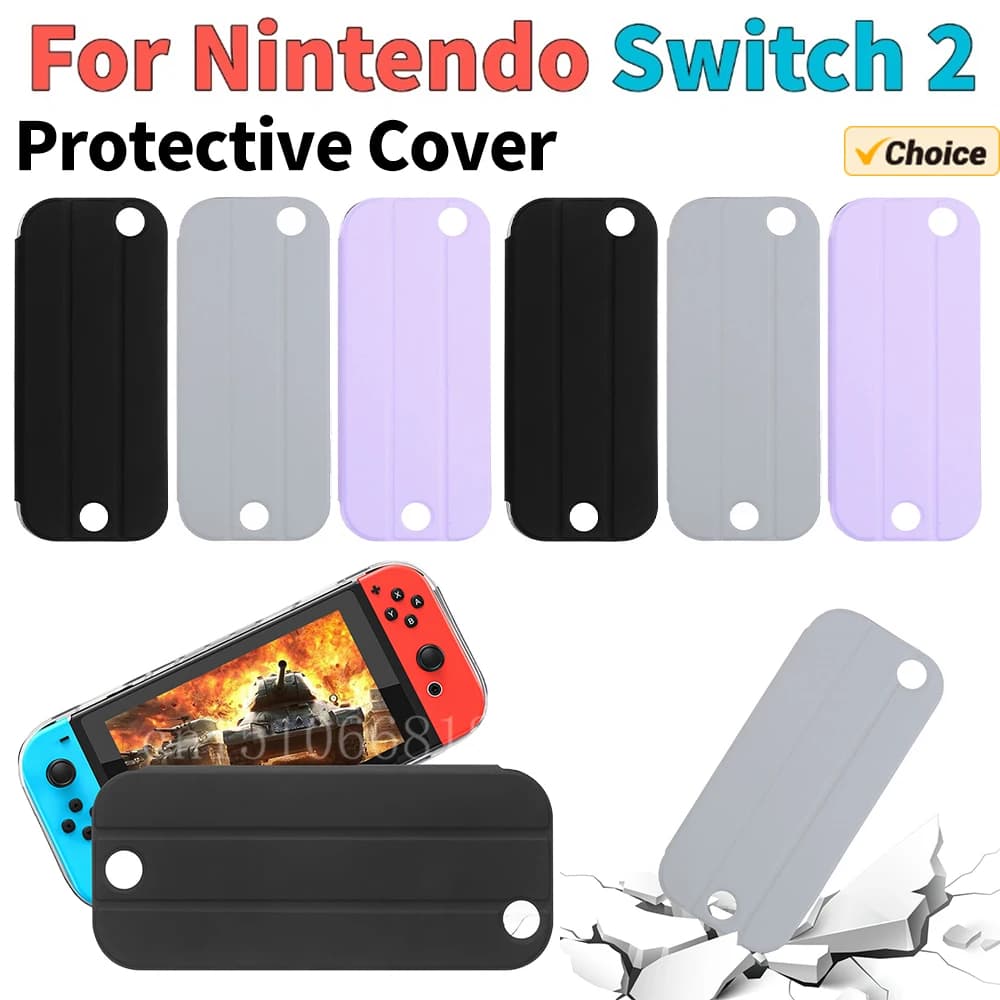 Per console di gioco Switch 2 Custodia protettiva con copertura ribaltabile in TPU Custodia protettiva antigraffio per console portatile Custodia protettiva staccabile