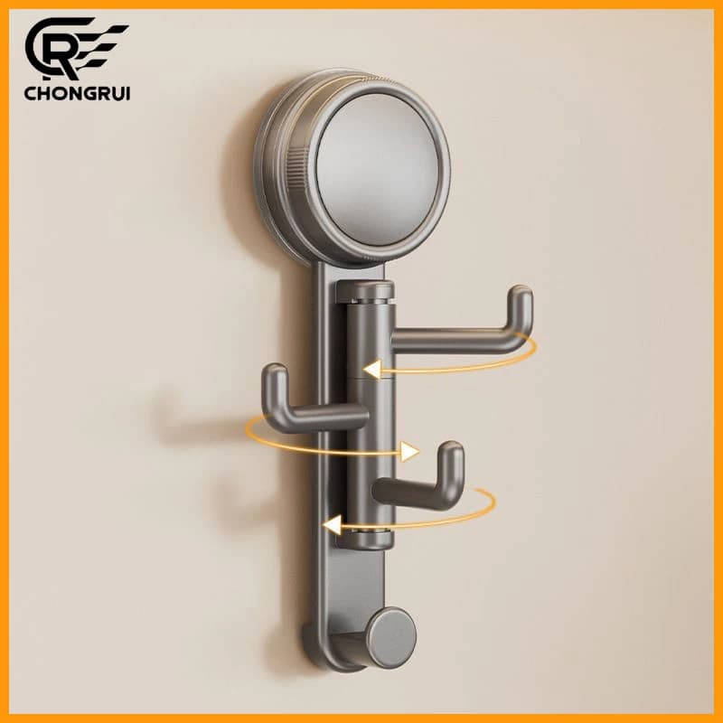 Ganci a ventosa girevoli per appendere dietro la porta, portaombrelli, portachiavi, portasciugamani, utensili da cucina, organizer per il bagno