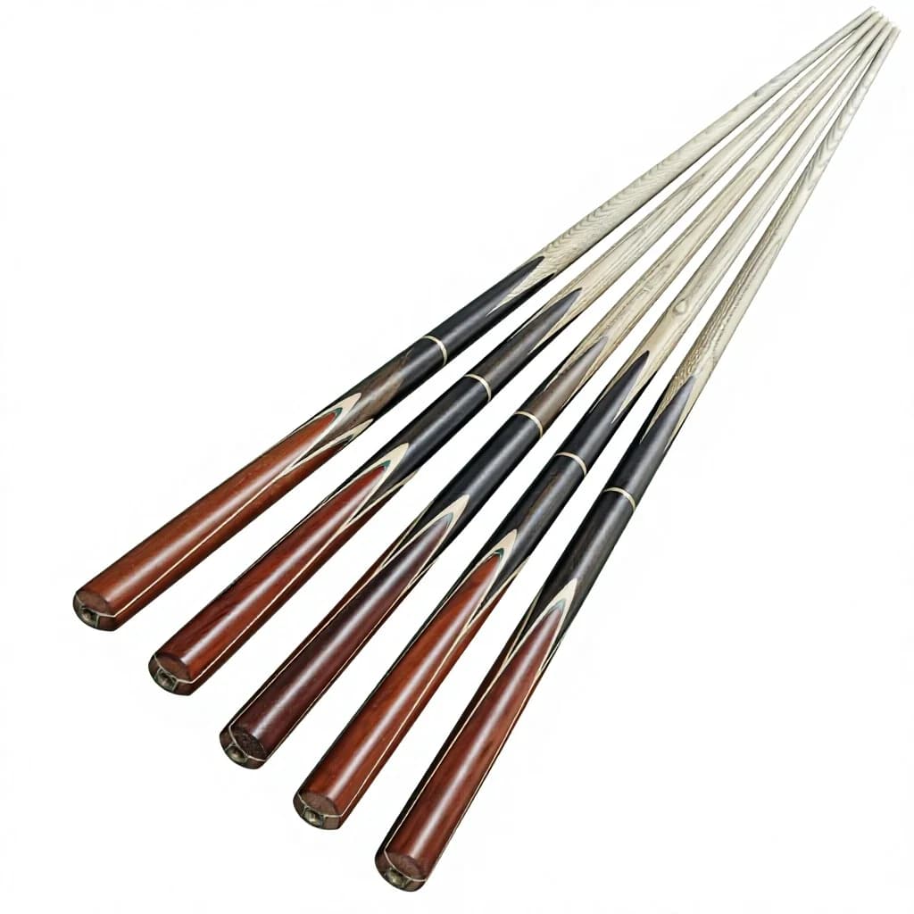hit productFine Crafted 3/4 Pool Billiard Cue Ash Wood 9.5mm Tip Copper Joint Snooker