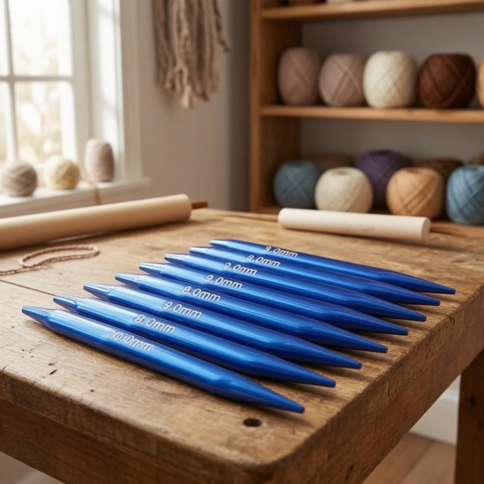 Interchangeable Circular Knitting Flexible Circular Knitting Needle Set Lightweight Travel-Ready for Knitters, Home