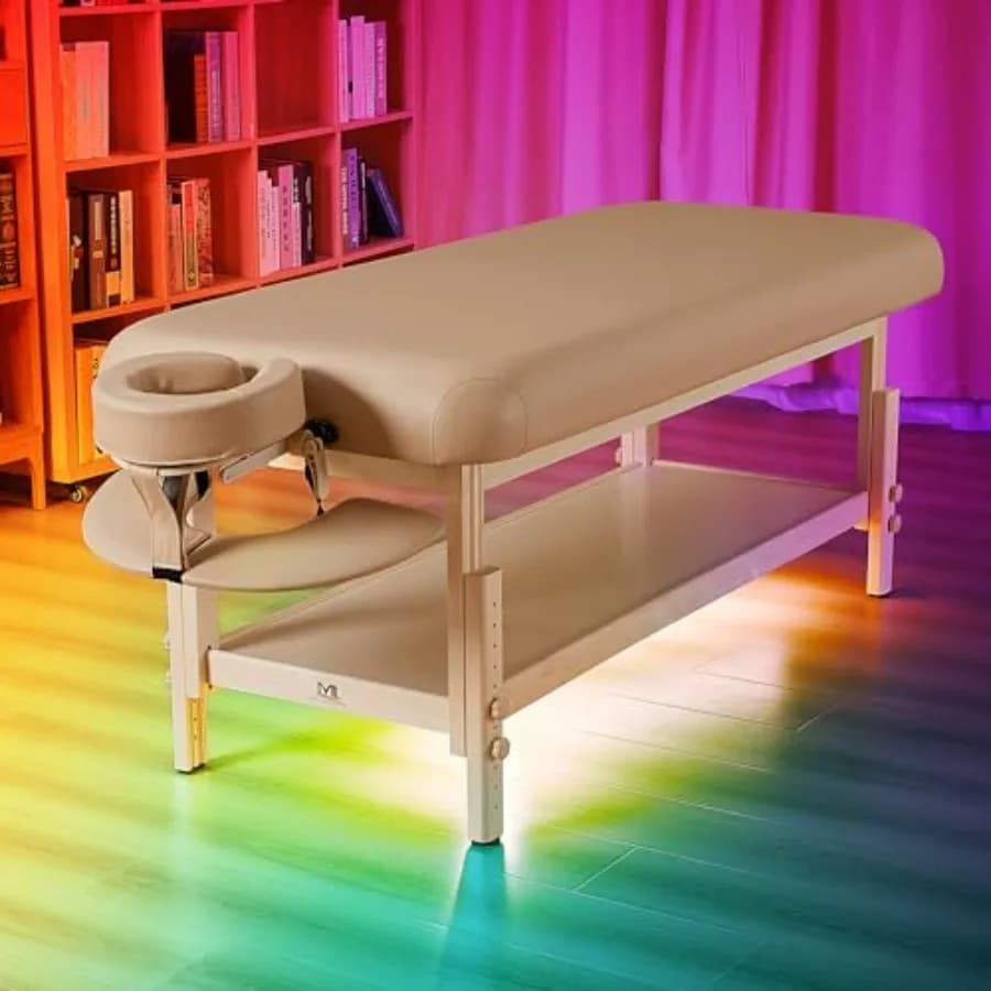 Sistema di Illuminazione Ambientale Aurora RGB per Lettini da Massaggio, Luce Atmosferica Multicolore, Strisce LED per Creare un Ambiente Rilassante
