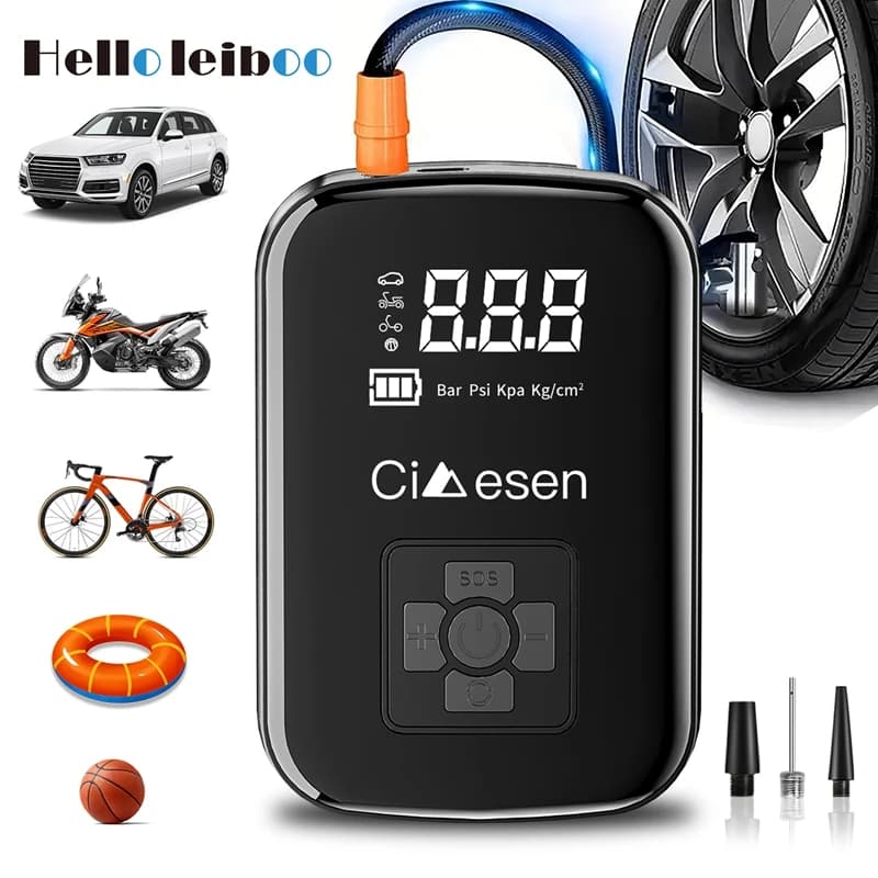 1pc Auto Senza Fili Pompa di Aria 150PSI Portatile Elettrico di Gonfiaggio Dei Pneumatici Per Auto Bicicletta Moto Compressore D'aria Gonfiatore Spedizione DEGLI STATI UNITI