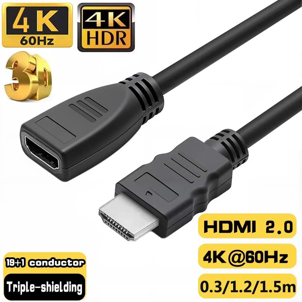 Cavo di prolunga HDMI 4K Cavo lungo HDMI 2.0 maschio-femmina Cavo di prolunga HDMI 60Hz 4K Cavo di prolunga HDMI maschio-femmina Cavo Kable HDR