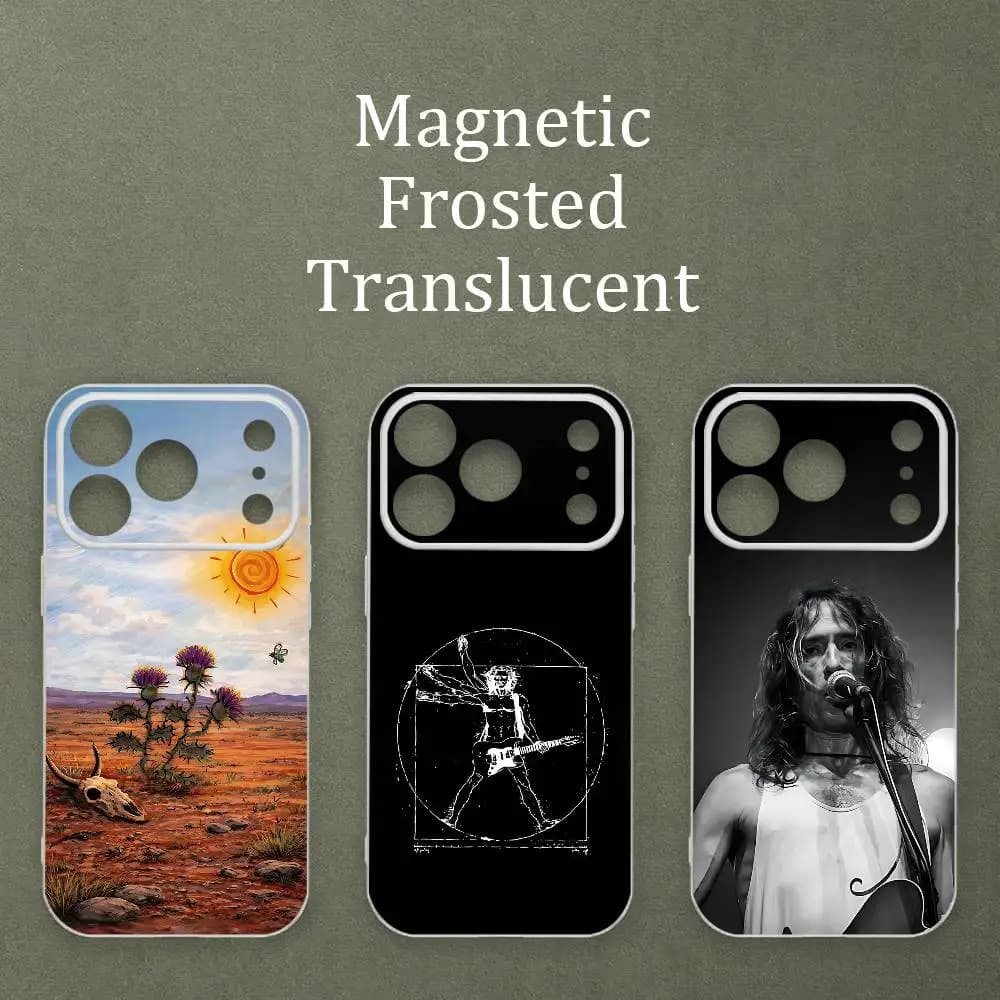E-EtremoduroS Printed Case For MagSafe Matte Frosted Semi Clear TPU For iPhone 15 17 16 11 12 14 13 Pro Max